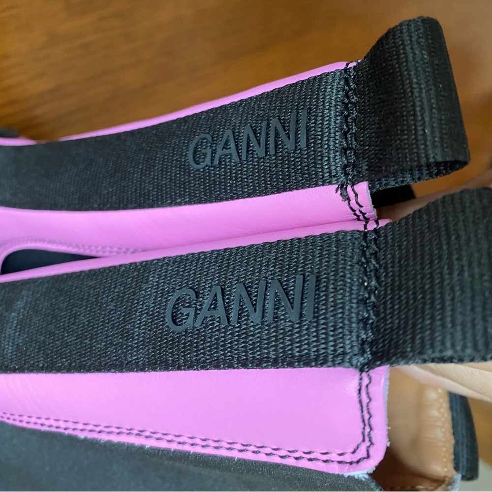 GANNI leather lug sole chelsea boots pink - Picture 10 of 16